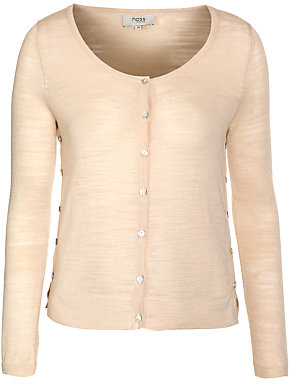Hoss Intropia Button Detail Cardigan, Ivory