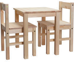 Kids Scandinavia Table and 2 Chairs - Pine.