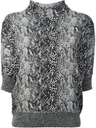 Lanvin snakeskin print sweater