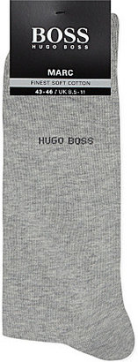 HUGO BOSS Plain cotton socks