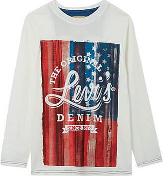 Levi's USA flag long-sleeved t-shirt 2-16 years
