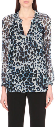 Diane von Furstenberg Silk Leopard-Print Top - for Women