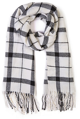Marks and Spencer M&s Collection Monochrome Check Scarf