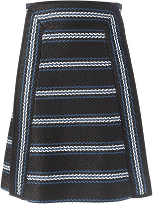 Chloé striped woven skirt