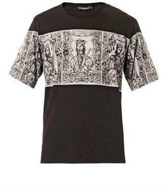 Dolce & Gabbana Noran Kings-print cotton T-shirt