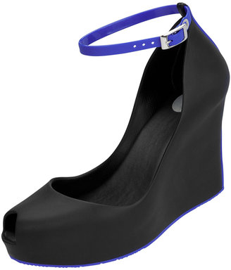 Melissa Patchuli Peep-Toe Ankle Strap Wedge
