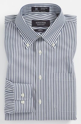 Nordstrom Men's Shop Smartcare TM Wrinkle Free Trim Fit Stripe Dress Shirt