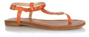 Call it SPRING Orange 'Dwaliria' jewel trim sandals