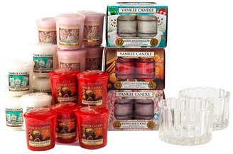 Yankee Candle Christmas Votive Tealight and Holder Set