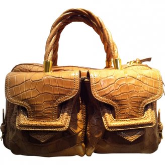 Sergio Rossi Beige Leather Handbag