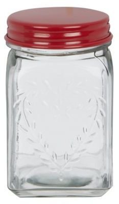 Glass Heart At home with Ashley Thomas Red mason jar
