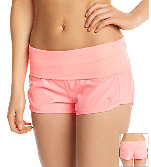 Hurley Stagger Foldover Cover Up Shorts