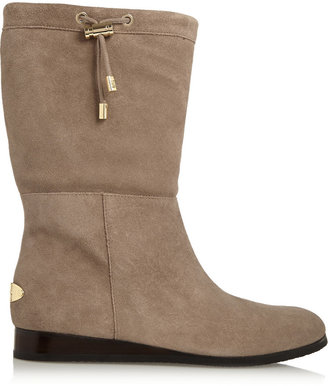 MICHAEL Michael Kors Lizzie Shearling-Lined Suede Boots