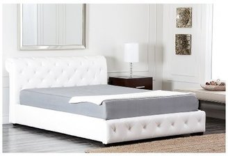 Abbyson Living Colfax White Leather Bed - Full