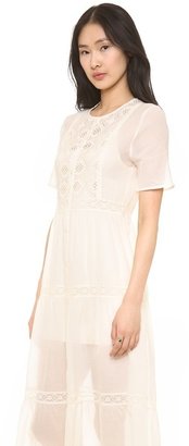 Nightcap Clothing Embroidered Prairie Gown