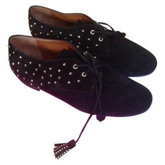 Mulberry Black Suede Lace ups