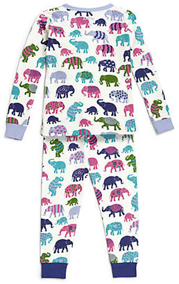 Hatley Toddler's & Little Girl's Elephants Pajama Set
