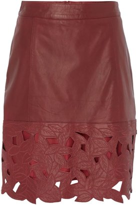 House of Fraser Dickins & Jones Leather floral skirt