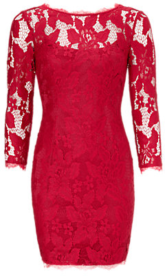 Adrianna Papell Lace Cocktail Dress, Ruby
