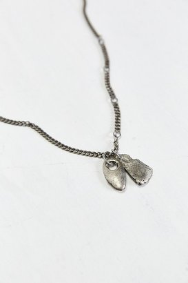 Urban Outfitters Silver Nugget Charm Necklace