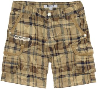 DKNY Boy`s patterned twill bermuda shorts