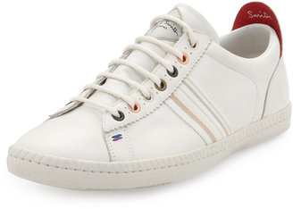 Paul Smith Osmo Leather Low-Top Sneaker, White