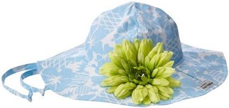 Flap Happy Little Girls'  Upf 50+ Floppy Hat with Removable Flower