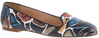 J.Crew Sophie printed leather loafers