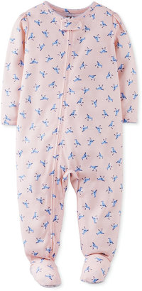 Carter's Baby Girls' Bird Coverall Pajamas