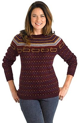 Woolrich Women's Bateau Fair Isle Mohair Sweater