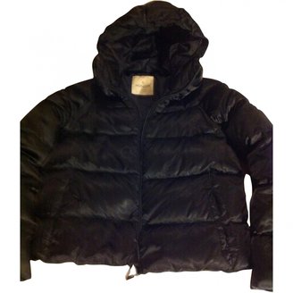 Moncler Black Silk Biker jacket
