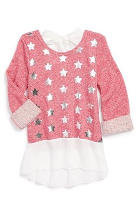 Jenna & Jessie Foil Sweater (Toddler Girls & Little Girls)