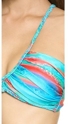 Luli Fama Mermaid Glitter Scoop Halter Bikini Top