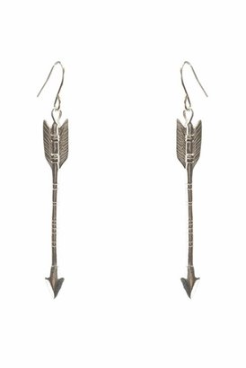 Chibi Jewels Arrow Earrings in Silver