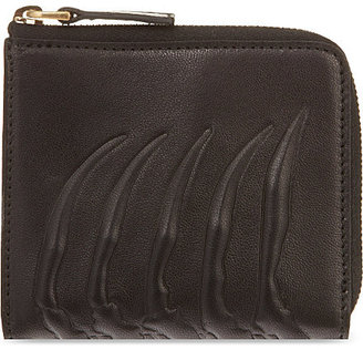 Alexander McQueen Ribcage zipped coin purse