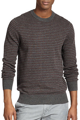 Vince Luxe Striped Wool/Cashmere Sweater