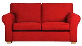 Debenhams Extra-large red 'Aster' sofa with light wood feet