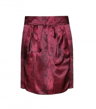 Nina Ricci Printed Silk Skirt