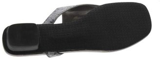 Tahari NEW Metallic Sequined Wide Top Thong Sandals Shoes 11 Medium (B,M) BHFO