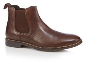 Red Tape Brown leather chelsea boots