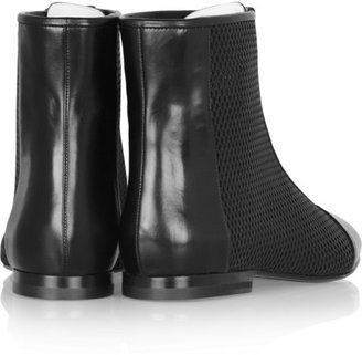 Jil Sander Perforated leather ankle boots