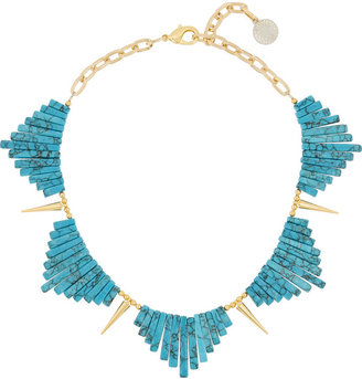 Gemma Redux Gold-plated resin necklace