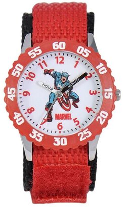 Captain America Time Teacher Stainless Steel Watch - Kids