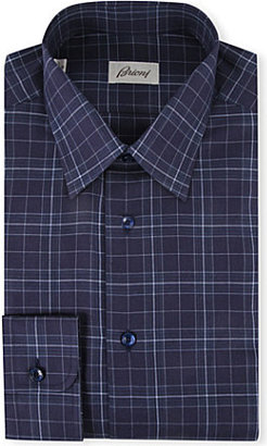 Brioni Slim-fit cotton checked shirt - for Men