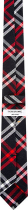 Thom Browne Navy Double Tattersall Tie