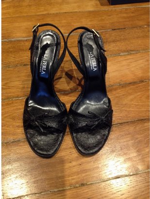 La Perla Black Exotic leathers Sandals