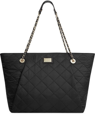 DKNY Nylon Quilted Large Shopper