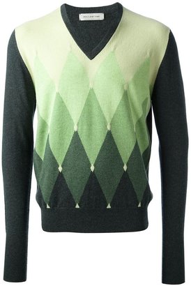 Ballantyne argyle knit sweater