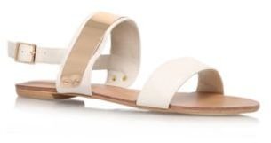Miss KG Cream 'Dawn' flat sandals