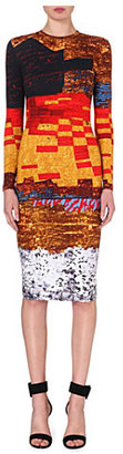 Givenchy Tribal-print jersey Sequin Dress